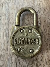 Vintage Old Slaymaker Brass Padlock No Key picture