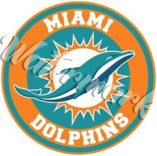 Miami Dolphins Circle Logo Sticker / Vinyl Decal 10 sizes picture