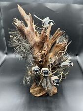 Scarce Rare Norman Brumm Enamel 5 Birds Chickadee Pine  Cone Art Sculpture READ picture
