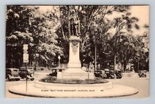 Taunton MA-Massachusetts, Robert Treat Paine Monument, Vintage Postcard picture