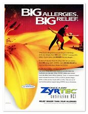 Zyrtec Pfizer Pharmaceutical Allergy Relief Vintage 1997 Print Magazine Ad picture