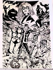 Avengers Annual #10 by Michael Golden Large 17x23 Art Poster Print Marvel Comics picture