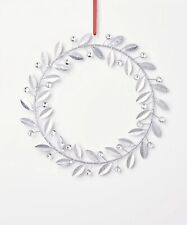 Holiday Lane Shimmer and Light Iron Leaves & Jewels Wreath Wall Decoration, S... picture