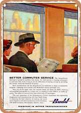 METAL SIGN - 1952 Better Commuter Service Budd Vintage Ad picture