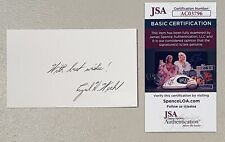 Cyril Wecht Signed Autographed 3x5 Card JSA Pathologist JFK Warren Commission picture