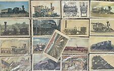 Vintage Lot Of (17) Railroad Train Cards W/ Information On Back Baldwin picture