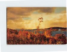 Postcard Autumn Scene Lake Winnipesaukee New Hampshire USA picture