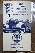 1939 michigan rules of the road booklet 23 pages picture