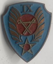 RARE ORIGINAL WW2 USAAF 9th ENGINEER COMMAND CREST DUI INSIGNIA OCCUPIED GERMANY picture
