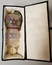 Vintage Glass Hand Painted Hanging Ornament Original Box Dated 1997 No Branding picture