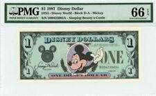 1987 $1 Disney Dollar Mickey PMG 66 EPQ (DIS5) picture