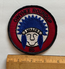 Vintage USAF 366th Tactical Fighter Wing Owyhee Roundup 1985 Military Patch picture