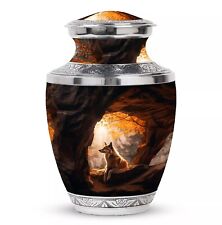10 Inch Dog Large Urn Unique Urns For Dad 200 Cubic Inch Funeral Burial Pet Urn picture