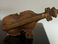 VTG 1950s Ceramic/Plaster Double-Bass Figurine, Flawed picture