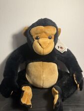 Walt Disney World Animal Kingdom Retired Plush Chimpanzee Monkey Stuffed Ear Tag picture