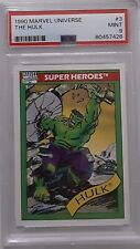1990 Marvel Universe Series 1, Recently Graded, The Hulk #3, PSA 9 MINT, POP 374 picture