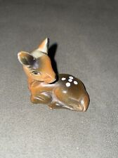 Vintage Baby Deer Fawn Spots Lying Down Miniature picture