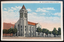 Vintage Postcard 1917 (First) M.E. Church, Mansfield, Ohio (OH) picture