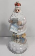 VINTAGE CHRISTMAS SANTA W/ LIST PLAYS DREAMING OF A WHITE CHRISTMAS picture