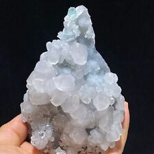 489g Natural Diamond Fluorescent Calcite Crystal Cluster Mineral Specimen picture