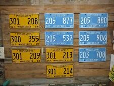 Mississippi Exp 2018 Lot of 10  Dealer License Plates Tags ~ 301 208 picture