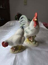 VTG Japan Arnart ceramic Rooster Hen Chicken Figurine Matte Finish  5
