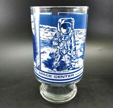 Vintage NASA Johnson Space Center Glass tall Cup Glass man on the Moon picture