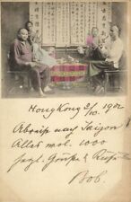 china, HONG KONG, Smoking Opium Smokers (1902) Postcard picture