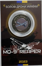Unmanned aerial vehicle MQ -9 Reaper Ukraine coin souvenir Chalange coin token picture