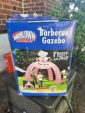 9' Gemmy AirBlown BBQ Hut Gazebo Canopy RARE VINTAGE FOOD TRUCK CATERER picture
