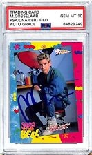 1992 Saved By The Bell MARK PAUL GOSSELAAR Zach Signed Card #87 PSA/DNA 10 SLAB picture
