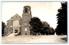 1951 Trinity Lutheran Church View Hayfield Minnesota MN RPPC Photo Postcard picture