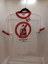 Rare Vtg Say No To The New Coke Single Stitch Ringer T Shirt M & Button Spots picture