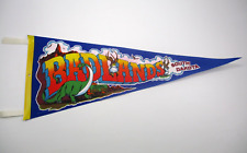 Vintage Badlands South Dakota Pennant Flag Dinosaur Jackalope Wall Drug 29