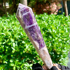 174G Natural Dream Amethyst Quartz Crystal Single End Magic Wand Therapy picture