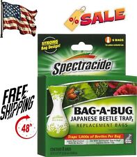 Spectracide Bag-A-Bug Japanese Beetle Trap Ready-To-Use Covers 5k SQFT EA 6 bags picture
