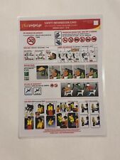 Thai VietJet Airlines Airbus  A320-200 214 Safety Card Laminated Plastic Version picture