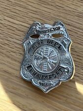 Vintage Frankfort IL Illinois Fire Dept. Inspector Badge picture