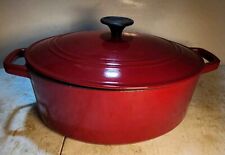 Cuisinart  5.5 QT Enameled Cast Iron Dutch Oven in Cardinal Red Chef's Classic picture