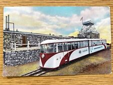 1940s PIKES PEAK COG RAILWAY vintage unposted linen postcard COLORADO RAILROAD  picture