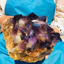9.15LB Natural Amethyst geode quartz cluster crystal specimen Healing 746 picture