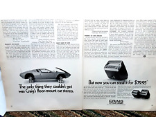 1971 Craig Car Stereo Vintage Print Ad picture