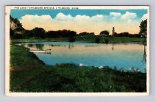 Attleboro MA-Massachusetts, Lake, Attleboro Springs, Vintage c1982 Postcard picture
