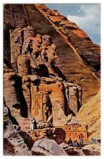 ANTQ The Colossi of Ramses in Abu-Simbel, Egypt Postcard picture