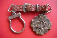 Saint Michael the Archangel / Mont St. Michel Rare Vintage Medal Keychain picture