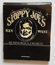 Vintage SLOPPY JOE'S matchbook; Hemmingway; 1990’s;  (Key West, FL) picture