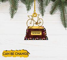 Bicycle Trophy Car Ornament, Cycling Award Ornament, Best Cyclist Ornament Gift picture