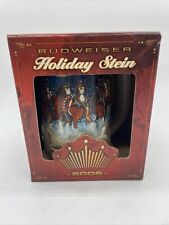 2005 Budweiser Holiday Stein Draft Horses in the Snow with Carriage picture