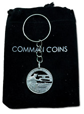 2021 Washington Crossing the Delaware Cut Coin Keychain US State Quarter Jewelry picture