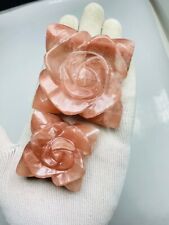 Beautiful Handmade Polished Flower Shaped Rose Calcite Origin Pakistan  picture